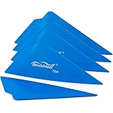 NEWISHTOOL Window Tint Squeegee, 5-Pack Car Tinting Tools Triangle Squeegee | 70A Hardness Blue Tint Triangle Tool, Multi-Edge Contour Corner Scraper Tool for PPF, Car Wrapping, Window Film Application