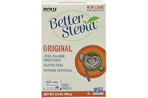 NOW Foods Stevia Extract Packets TwinPack, 100 Count Boxes (Pack of 2)