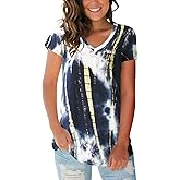 Womens Tops V Neck Tee Casual Short Sleeve and Long Sleeve T Shirts