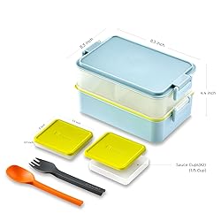 linoroso Stackable Bento Box Adult Lunch Box | Meet