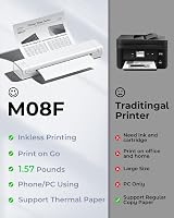 Phomemo M08F Thermal Printer Portable Wireless A4 Inkless Printer White view 8