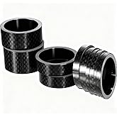 Sumind Bike Headset Spacers Carbon Fiber 1-1/8 Inch 7 Sizes | Sizes 20mm 15mm 10mm 5mm 3mm 2mm 1mm, Stem Height Adjustment, Carbon Fiber Material, Fits MTB Road Bike Forks