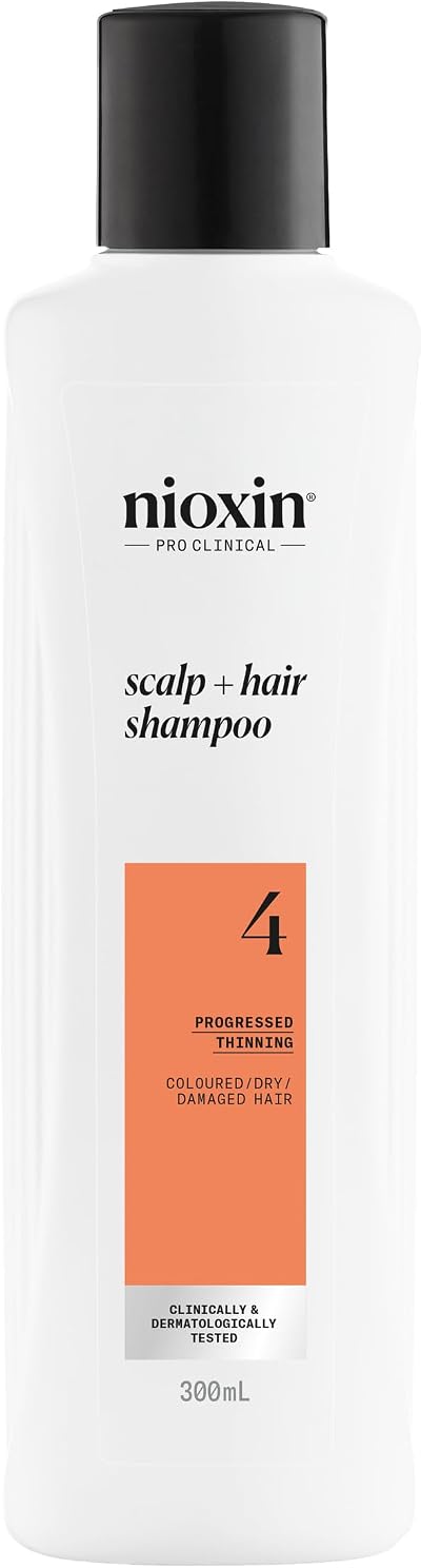 Nioxin System 4 Scalp + Hair Shampoo 300ml Thickening for Dry/Colored Hair