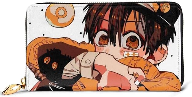 Amazon 地縛少年花子くん 財布 長財布小銭入れ ワンオクロック ファスナー ウォレット メンズ レディース 長札 本革 ロングウォレット おしゃれ 携帯便利 携帯電話 キャッシュカード収納 Yushuchu メンズバッグ 財布