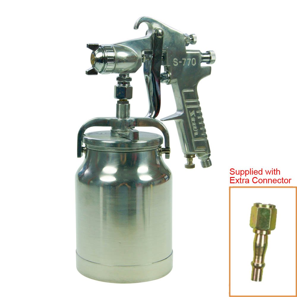 AIR PAINT SPRAY GUN, CAR TRUCK PAINTING GUN, SUCTION TYPE WITH AN EXTRA