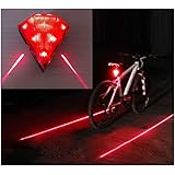 COLIBROX Cycling Bicycle Bike Rear Tail Safety Warning 8 LED+ 2 Laser Flashing Lamp Light Top Selling Item