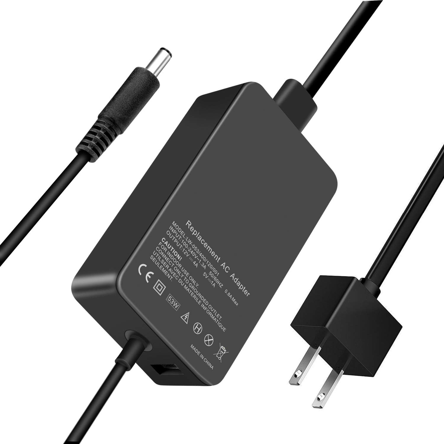 12V 4A Power Supply Cord Charger for Microsoft Surface Pro