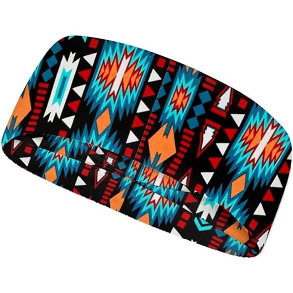 thumbnail image 2 of Native American Headband - Southwestern Navajo Art Design For Sports & Fitness 2 of 9
