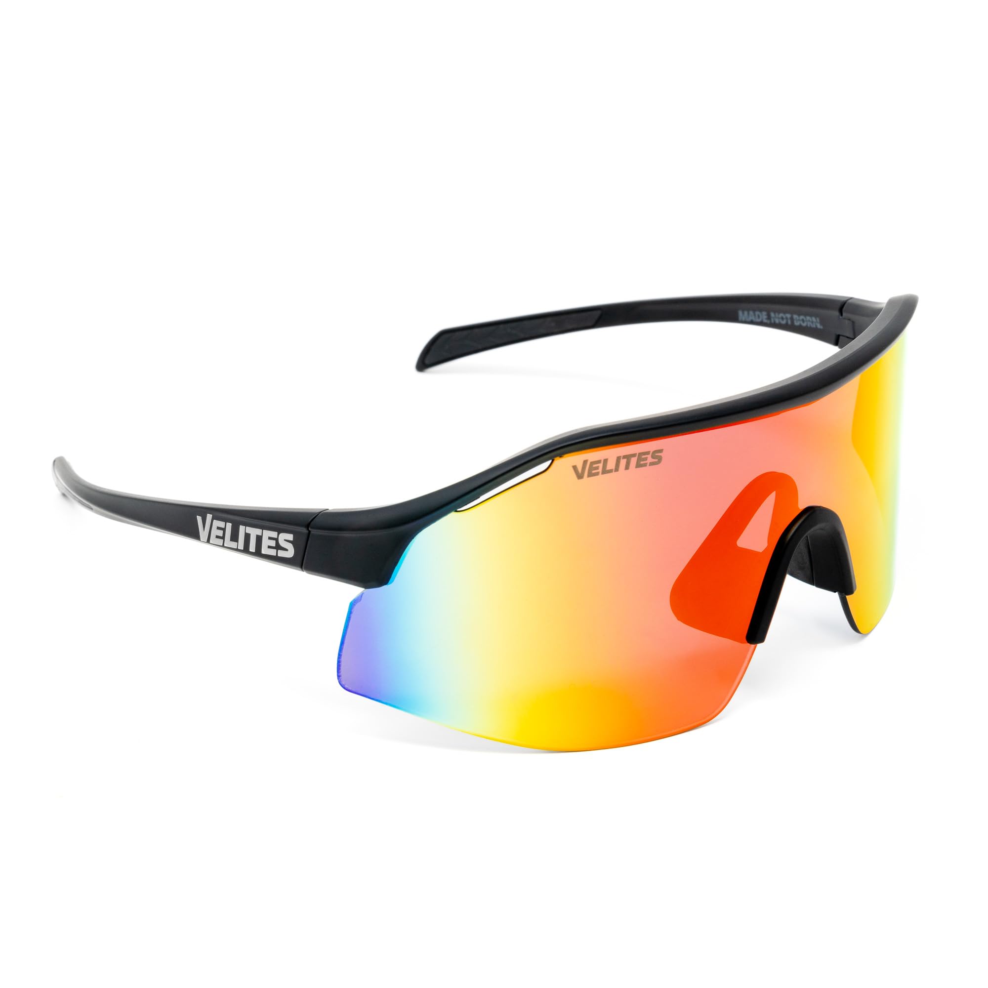 Velites Raptor Sunglasses for High-Intensity Training & Outdoor Activities - Two Models, Four Colors - Black/Orange