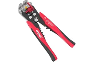 LEENUE Self Adjusting Wire Stripper 3 in 1, Auto Wire Stripper for 10 AWG to 22 AWG Speaker Wire, Electrical Wire Stripping Cable Cutting Crimping Tool