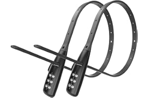 WARLION Zip Tie Lock - 3-Digit Adjustable Cable Lock, for Bike Rack Lock, Motorcycle Helmet, Skateboard, Skis, French Door, Stroller & Cabinet - Ideal for Lightweight Security (2 Pack)