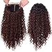 RunM Long Curly Lace Front Wigs For Black Women Ombre Brown Glueless Heat Resistant Synthetic Lace Front Wig Curly