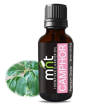 MNT Camphor Essential Oil (30ML) 100% Pure Natural For Relieves Skin Itching And Irritation, Soothes Burns & Rashes, Cures Acne, Strengthens Hair Roots, Boosts Hair Growth, Fights Hair Loss