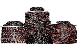 SGT KNOTS California Truck Rope - Twisted Polypropylene Rope for Cargo Straps, Tie-Downs, Gear Bundles, Boating, More (3/4" x 100ft, Black and Orange)