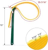 QWORK Belt Strap Wrench 15 Inch Adjustable Strap Oil Filter Opener 38.5in view 5