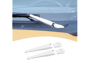 PDKLIN for Bronco Windshield Wipers Trim Covers Fit for Ford Bronco 2021-Present White Exterior Accessories 4pcs