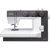 Janome 1522DG Mechanical Sewing Machine - Aesthetic Dark Gray Sewing Machine for Beginners, 22 Built in Stitches, 1 Step Buttonhole, Heavy Duty Metal Frame, Built in Needle Threader for Easy Use