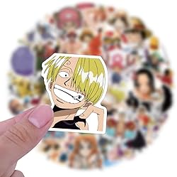 50pcs Cartoon Japanese Anime One Pice Stickers for