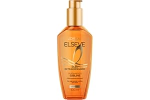 L'Oréal Paris Elseve Óleo Extraordinário Finalizador Capilar, Nutrição Profunda com 6 Óleos Preciosos, Anti-Frizz, Proteção Térmica até 230°C, Brilho Intenso para Todos os Tipos de Cabelo, 100ml