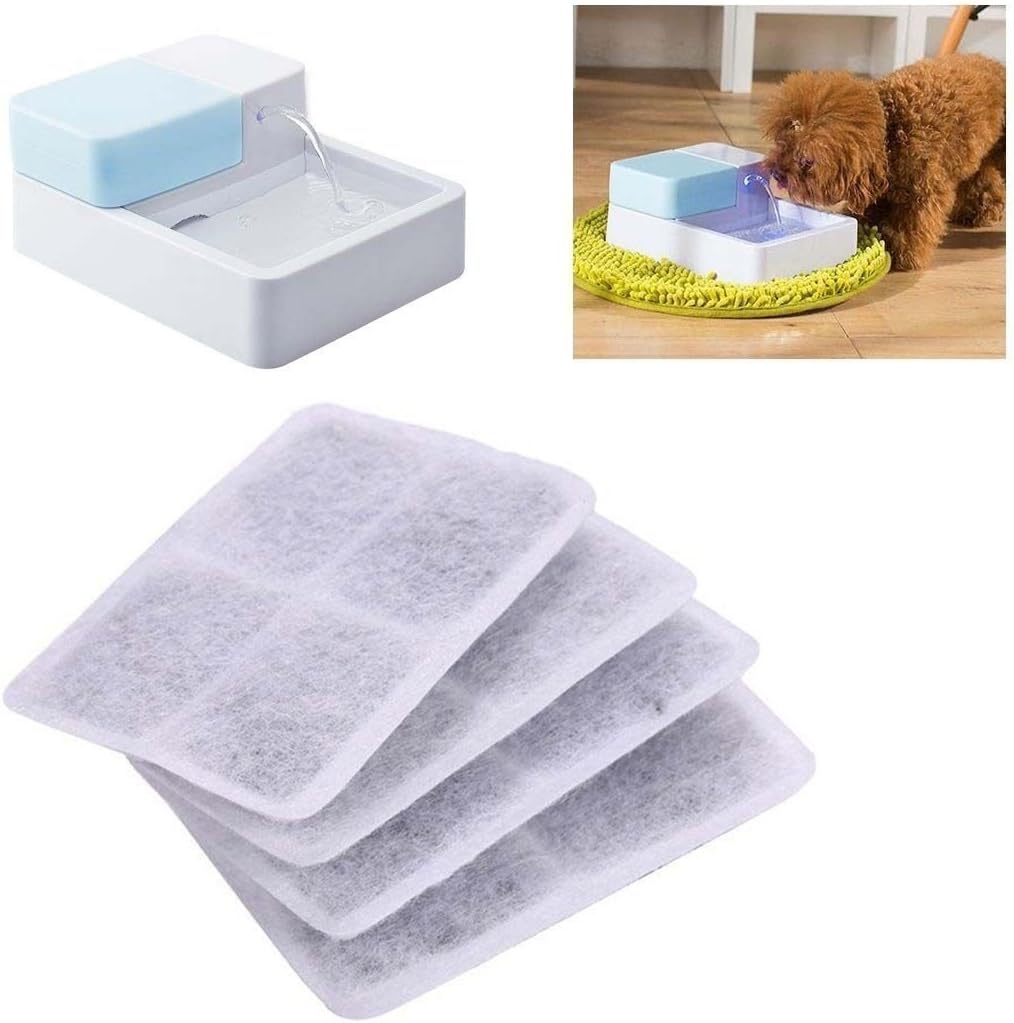 4pcs Activated Carbon Filter Replace for Pet Dog Water Fountain Amazon