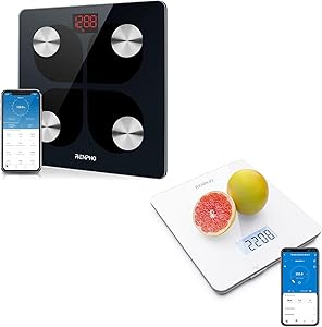 RENPHO Rechargeable Smart Scale, RENPHO Digital Food Scale, Kitchen Scale for Baking, Cooking and Coffee Scale with Nutritional Calculator for Keto