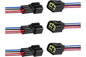 ZHOFONET 6 Pin Waterproof Connector,Waterproof Electrical Car Auto Wire Connector,16AWG Male Female Quick Disconnect Wire Connectors for Car Truck Motorcycle Marine Boat(3Pack)
