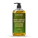 MAJESTIC PURE Arnica Sore Muscle Massage Oil for