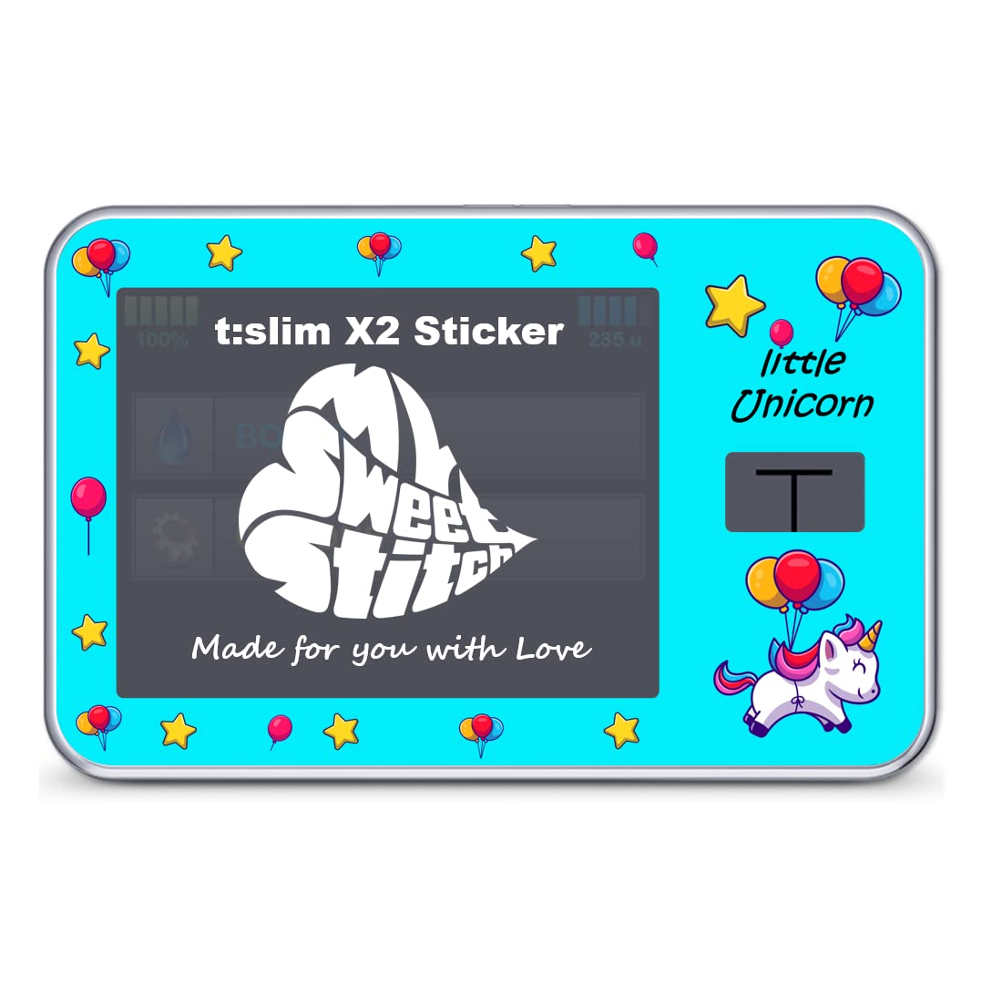 MySweetStitch, Tandem t:Slim X2 Sticker, Little Unicorn, Made in Germany