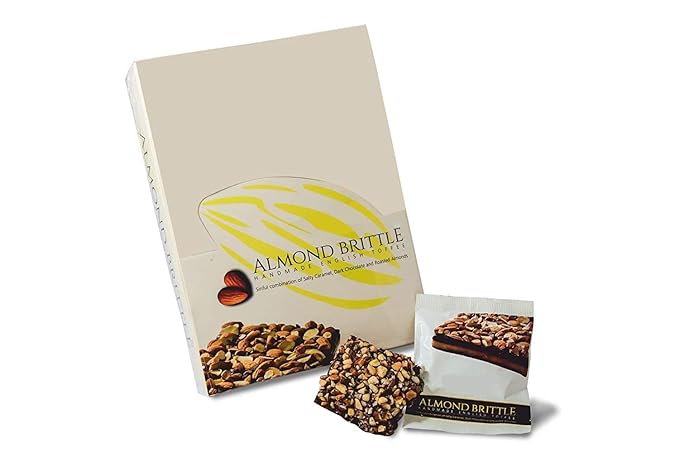 August Assortments Almond Brittle -Sinful Combination Salty Caramel, Dark Chocolate and