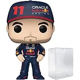 POP Racing: Formula One - Sergio Perez (Red Bull F1) Funko Vinyl Figure (Bundled with Compatible Box Protector Case), Multicolor, 3.75 inches