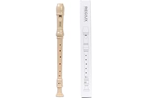REGIUX Soprano Recorder, 8-Hole German Style, with Cleaning Rod and Carrying Bag
