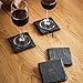 Boska Holland Monaco Collection 4-Inch by 4-Inch Slate Coaster, Set of 4