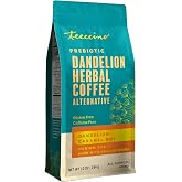 Teeccino Dandelion Caramel Nut Herbal Coffee - Caffeine-Free Coffee Alternative with Prebiotics, Gluten Free, Acid Free - Medium Roast, 10 oz