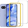ivoler 2 Pack Screen Protector for Google Pixel 9a, Tempered Glass Film, Alignment Frame, Easy Installation, Anti-Scratch Case Friendly Clear HD Film, 6.3-inch