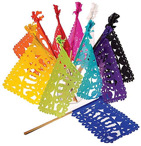 Luna Bazaar Mexican Paper Flags, Papel Picado Banderitas