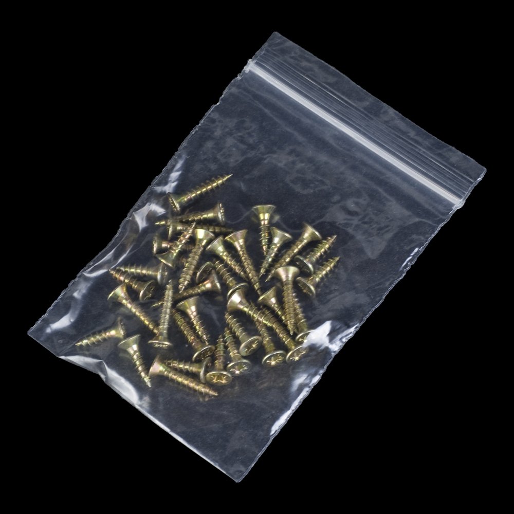 Plain Resealable Grip Seal Bags - 4" x 5.5" (1 pack = 1000 bags)