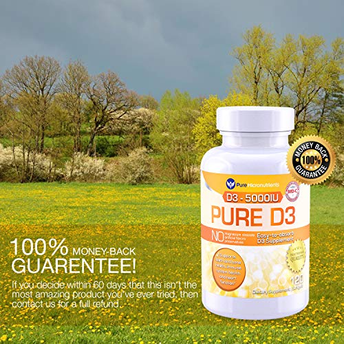 image for Vitamin D3 5000 IU, Mini Softgels, Natural Vitamin D Supplement (Chole