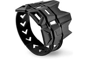 DUOYI Universal Anti-scalding Ring for Motorcycle Dirt Bike Exhaust Pipe Motorcycle Muffler Tailpipe Cover Exhaust Silencer Guard Protector Exhaust Pipe Tape Protector Cover with Cable Ties