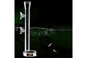Mipukbay Glass Aquarium Feeder Set - 13.8 Inch Shrimp Feeding Tube & Dish for Fish, Shrimp, and Bottom-Dwelling Aquatic Pets‌