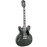 GROTE electric guitar matte finish simi-hollow body (green)