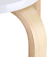 Cocoarm Natural Bent Wood Stool, 30cm Seat, Stackable, Anti-Slip Feet view 9
