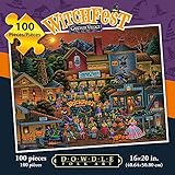 Jigsaw Puzzle - Gardner Village Witchfest 100 Pc By Dowdle Folk Art