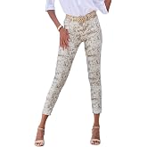 LASCANA Women's Skinny Leg Cropped Pants