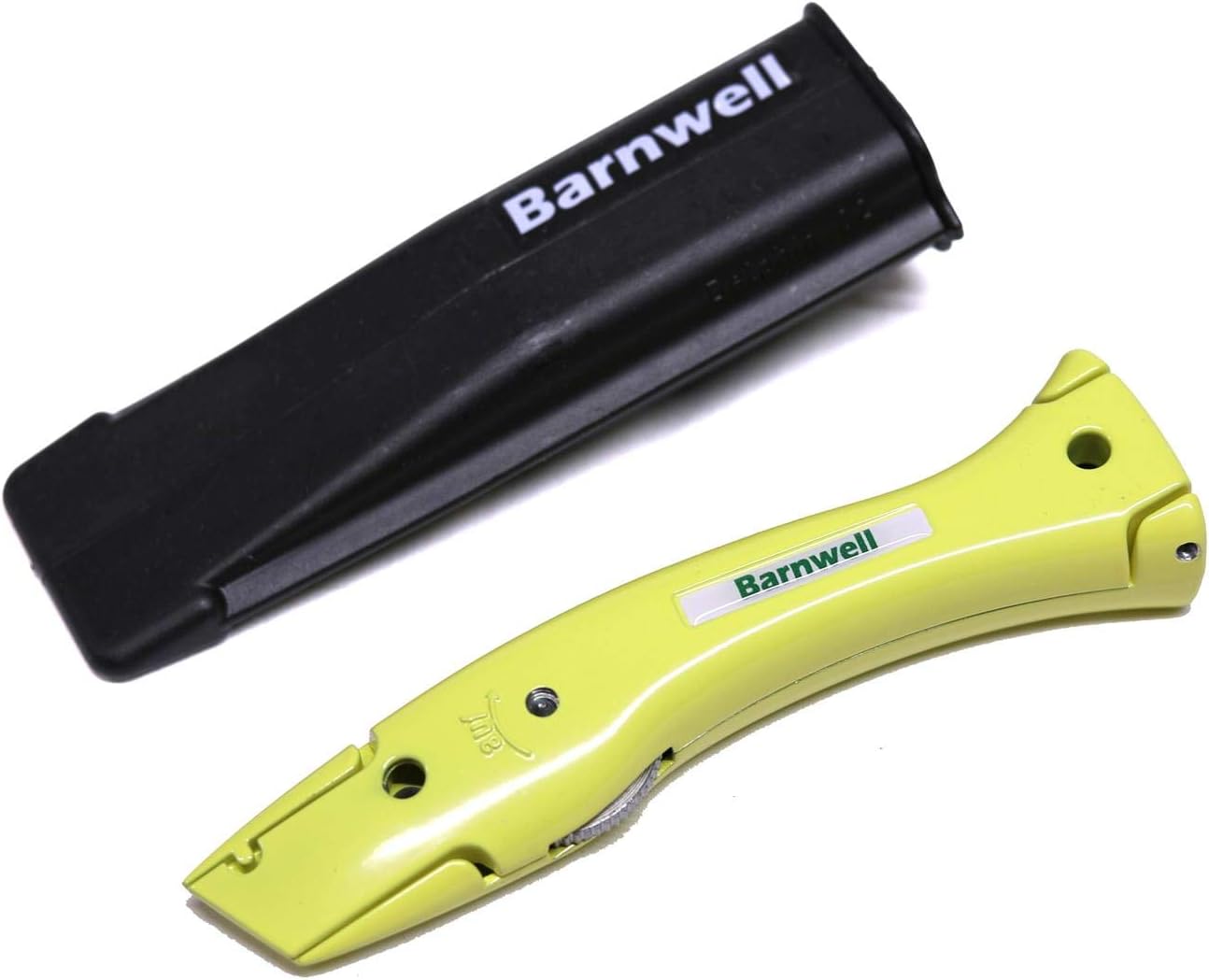 Barnwell Yellow Dolphin Delphin Carpet Fitters Work Trimming Fixed Handle and Holster NO Blades, Silver