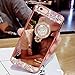 iPhone 6S Case,iPhone 6 Case, PHEZEN Luxury Crystal Rhinestone Soft TPU Rubber Bumper Case Bling Diamond Glitter Makeup Mirror Back Case with Ring Stand Holder for iPhone 6/6S (4.7 inch), (Rose Gold)