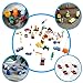 Kid's Colorful Mini Trailer Tow Construction Truck Racing Vehicle Auto World Value Pack With Durable Container Constriction Farm Set 48pcs