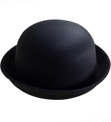 girls black bowler hat