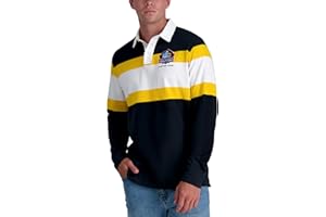 Haggar Pro Football Hall of Fame Long Sleeve Striped Rugby Shirt