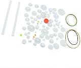 HALJIA 75 Type Plastic Gears Kit for DIY Models - Crown, Worm, Double, Single view 3