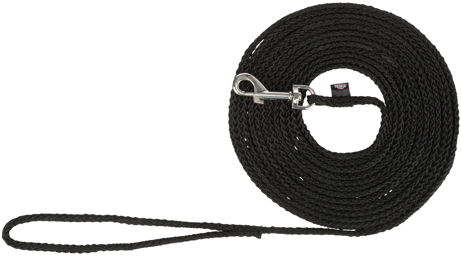 Trixie Dog Tracking Lead, Ideal For Command Training, 15 M/Ø 5mm, Black